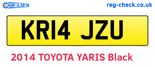 KR14JZU are the vehicle registration plates.