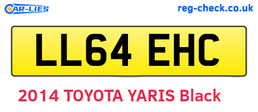 LL64EHC are the vehicle registration plates.