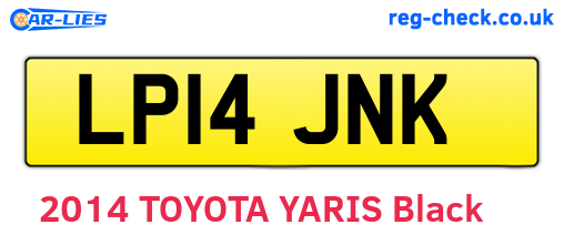LP14JNK are the vehicle registration plates.