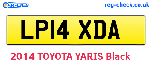 LP14XDA are the vehicle registration plates.