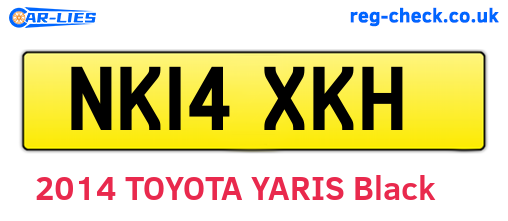 NK14XKH are the vehicle registration plates.