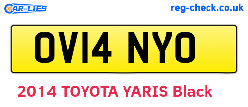 OV14NYO are the vehicle registration plates.