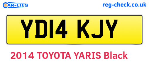 YD14KJY are the vehicle registration plates.