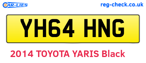 YH64HNG are the vehicle registration plates.