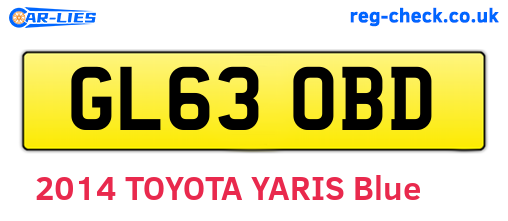GL63OBD are the vehicle registration plates.