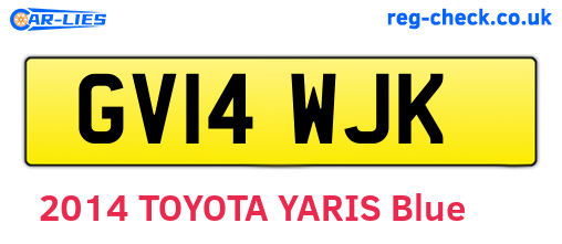 GV14WJK are the vehicle registration plates.