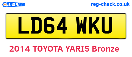LD64WKU are the vehicle registration plates.