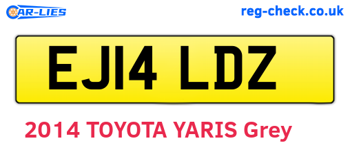 EJ14LDZ are the vehicle registration plates.