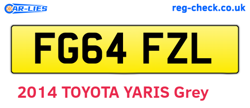 FG64FZL are the vehicle registration plates.