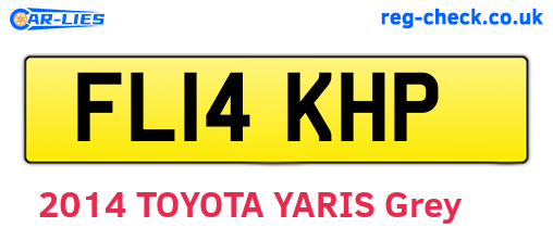 FL14KHP are the vehicle registration plates.