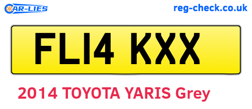 FL14KXX are the vehicle registration plates.
