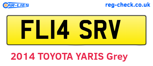 FL14SRV are the vehicle registration plates.