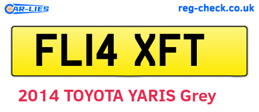 FL14XFT are the vehicle registration plates.