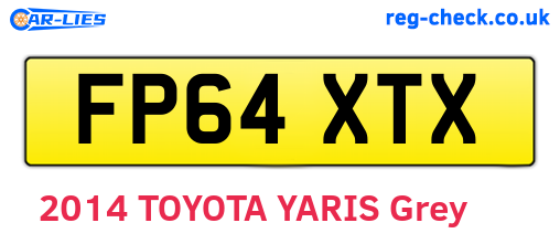FP64XTX are the vehicle registration plates.
