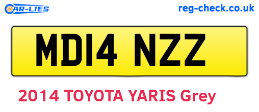 MD14NZZ are the vehicle registration plates.