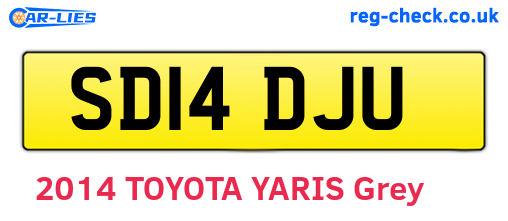 SD14DJU are the vehicle registration plates.