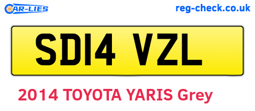 SD14VZL are the vehicle registration plates.