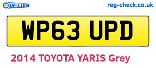 WP63UPD are the vehicle registration plates.