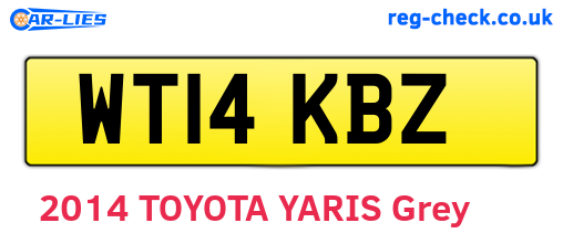 WT14KBZ are the vehicle registration plates.