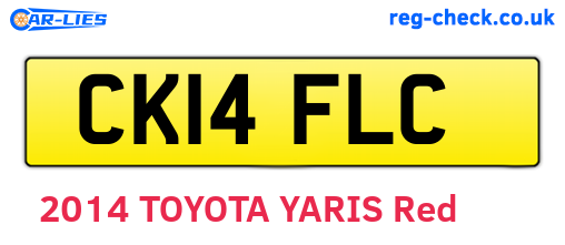 CK14FLC are the vehicle registration plates.