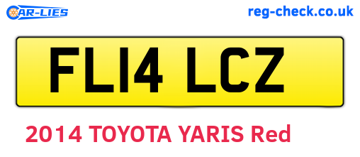 FL14LCZ are the vehicle registration plates.