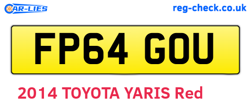 FP64GOU are the vehicle registration plates.