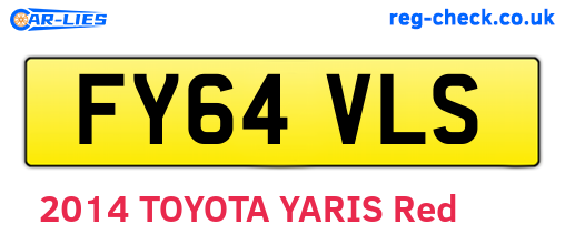 FY64VLS are the vehicle registration plates.