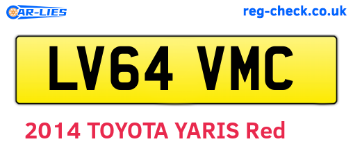 LV64VMC are the vehicle registration plates.