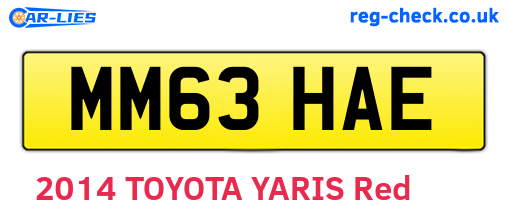 MM63HAE are the vehicle registration plates.