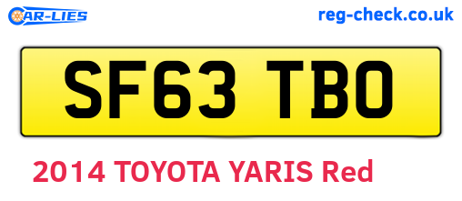 SF63TBO are the vehicle registration plates.