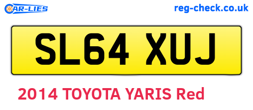 SL64XUJ are the vehicle registration plates.