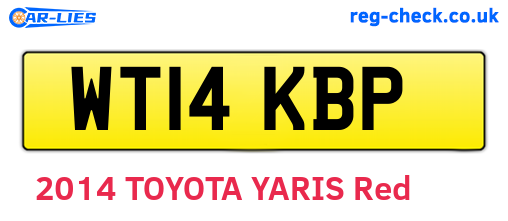 WT14KBP are the vehicle registration plates.