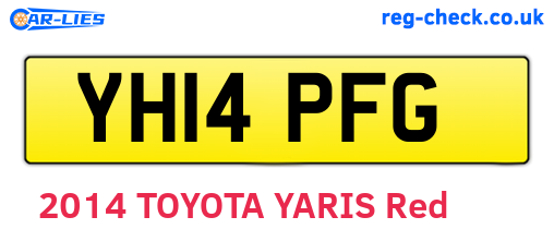 YH14PFG are the vehicle registration plates.