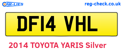 DF14VHL are the vehicle registration plates.