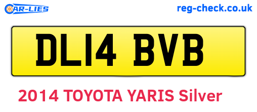 DL14BVB are the vehicle registration plates.
