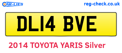 DL14BVE are the vehicle registration plates.