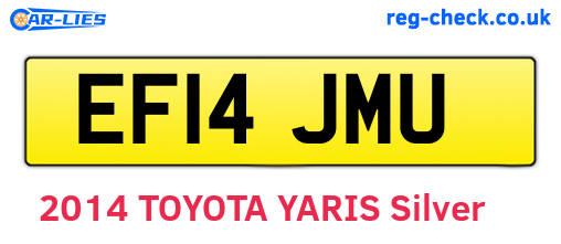 EF14JMU are the vehicle registration plates.