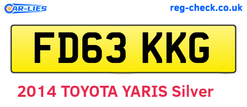 FD63KKG are the vehicle registration plates.