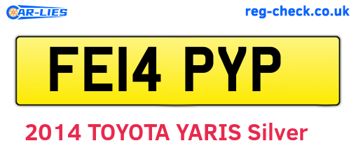 FE14PYP are the vehicle registration plates.