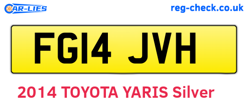 FG14JVH are the vehicle registration plates.