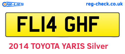 FL14GHF are the vehicle registration plates.