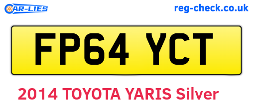 FP64YCT are the vehicle registration plates.