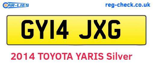 GY14JXG are the vehicle registration plates.