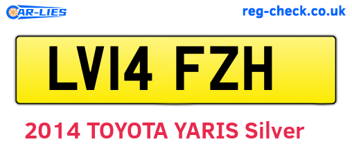 LV14FZH are the vehicle registration plates.