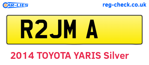 R2JMA are the vehicle registration plates.