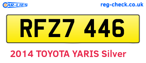 RFZ7446 are the vehicle registration plates.