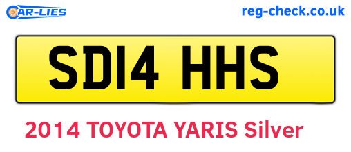 SD14HHS are the vehicle registration plates.