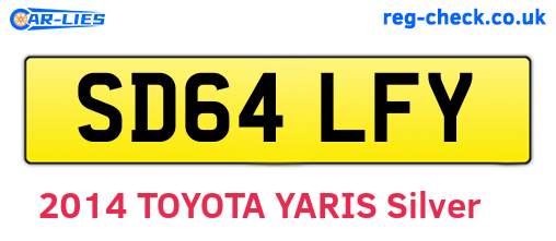 SD64LFY are the vehicle registration plates.