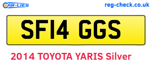 SF14GGS are the vehicle registration plates.