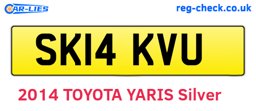 SK14KVU are the vehicle registration plates.